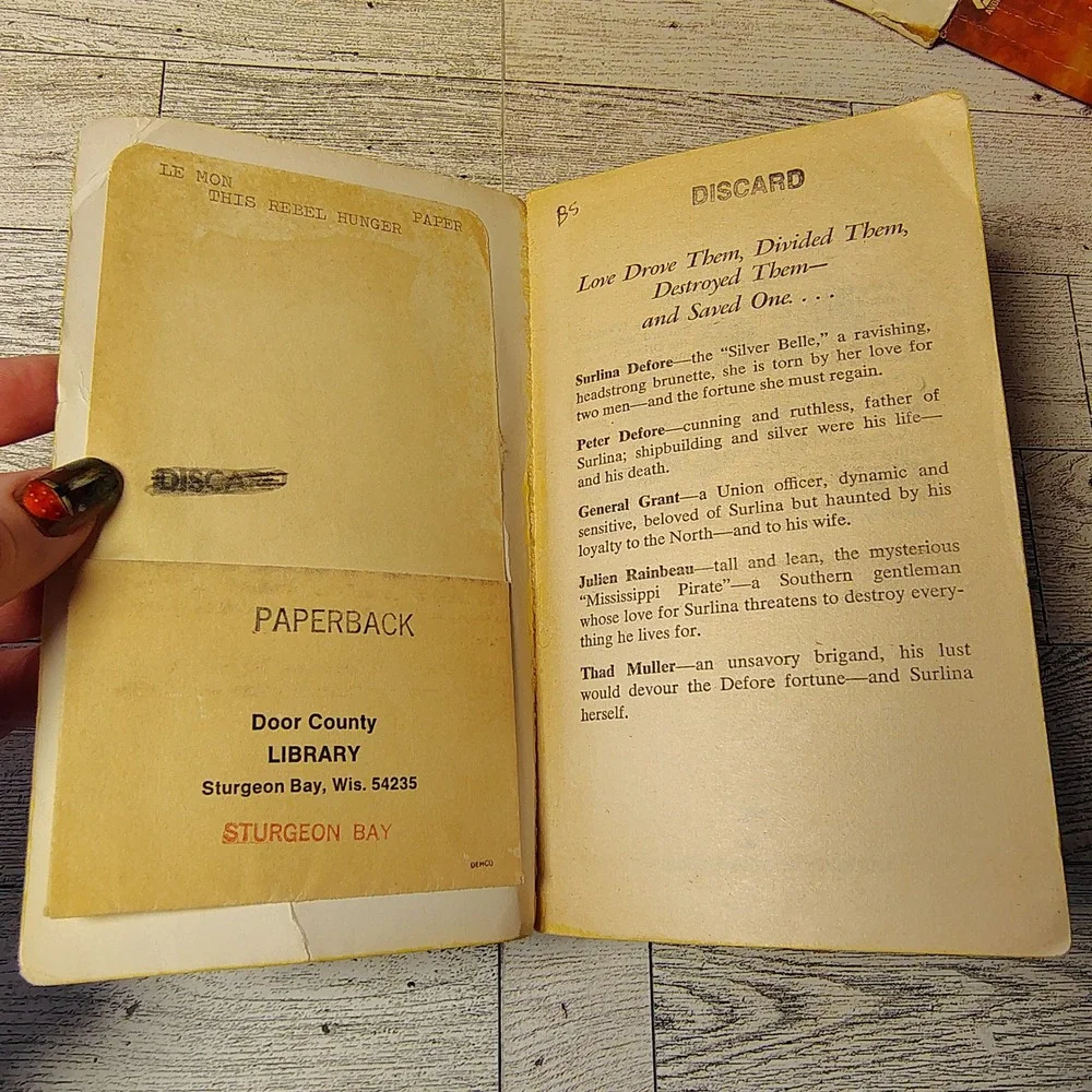This Rebel Hunger by Lynn Le Mon 1980‎ Paperback Historical Romance Ex-Lib FAIR